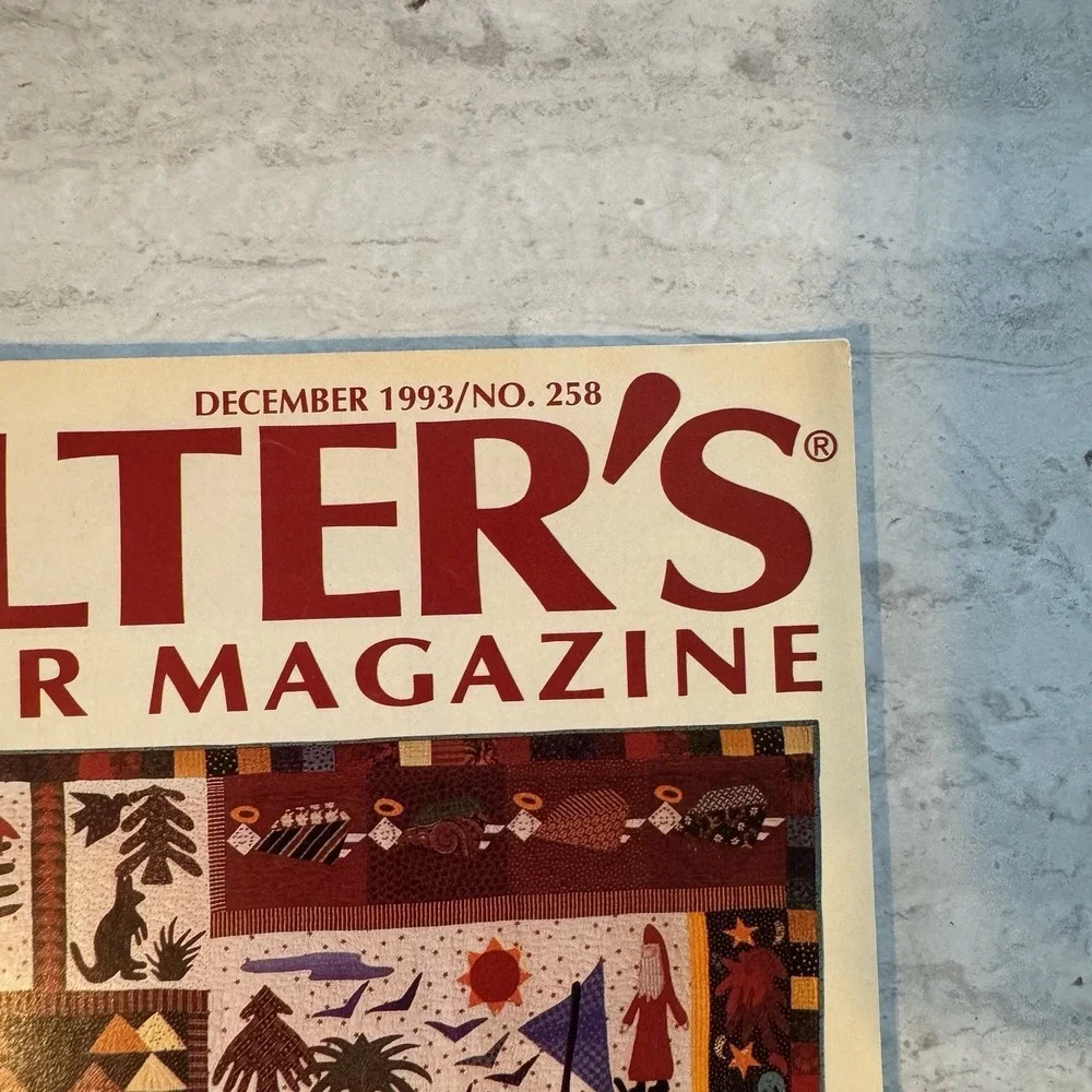 Quilter's Newsletter Magazine October 1993  Number 258 Vintage Grannycore‎ Fall